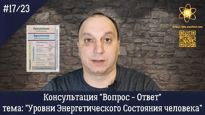 "Уровни Энергетического Состояния человека" #17/23 Консультация "Вопрос - Ответ"