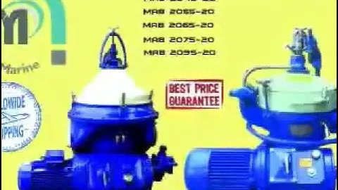 Alfa Laval MAB 204S, MAB 205S, MAB 206S, MAB 207S, MAB 209S, Oil Purifier Separator Centrifuge,