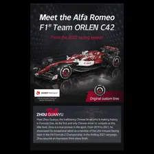 Конструктор CaDA болид Alfa Romeo F1 Team ORLEN C42 1:8, 1868 элементов - C64005W