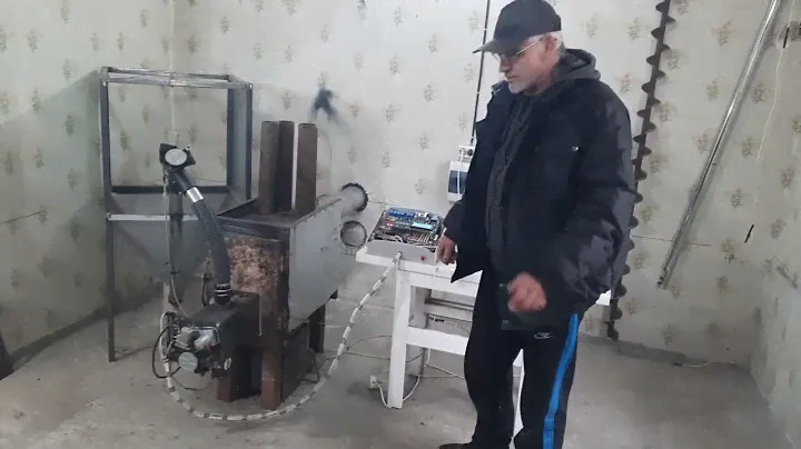 Пеллетная горелка PONCH. Краткая демонстрация работы.