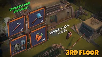 MOST CHEAPEST AND EFFICIENT WAY TO CLEAR BUNKER ALFA 3RD FLOOR! [NO MODS & GUNS] | Last Day on Earth