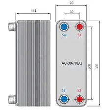 Паяный теплообменник Alfa Laval AC-30EQ-70H-F