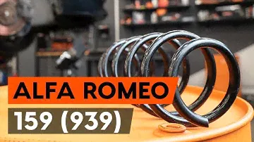 Cómo cambiar los muelles de suspensión delantero en ALFA ROMEO 159 (939) [VÍDEO TUTORIAL DE AUTODOC]