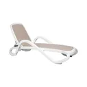 Шезлонг Nardi Alfa white Tortora 194х85х71 см, цвет белый