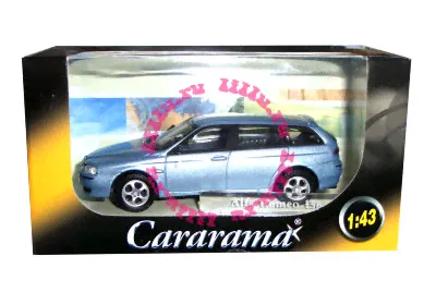 Модель автомобиля Alfa Romeo 156, голубой металлик, 1:43, Cararama [143ND-24]-2