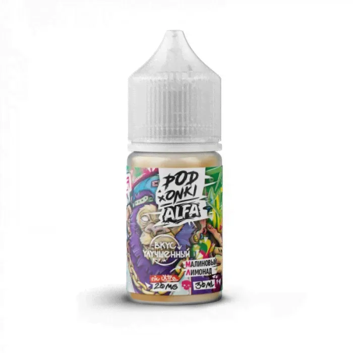 Жидкость PODONKI x ALFA VAPE Малиновый лимонад