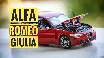 Unboxing of Alfa Romeo Giulia 1:24 Diecast Scale Model by Bburago