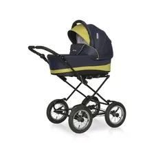 Коляска 2 в 1 Riko Basic Alfa Classic, цвет 01 сине-салатовый