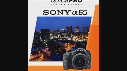 Sony A65 Instructional Guide by QuickPro Camera Guides