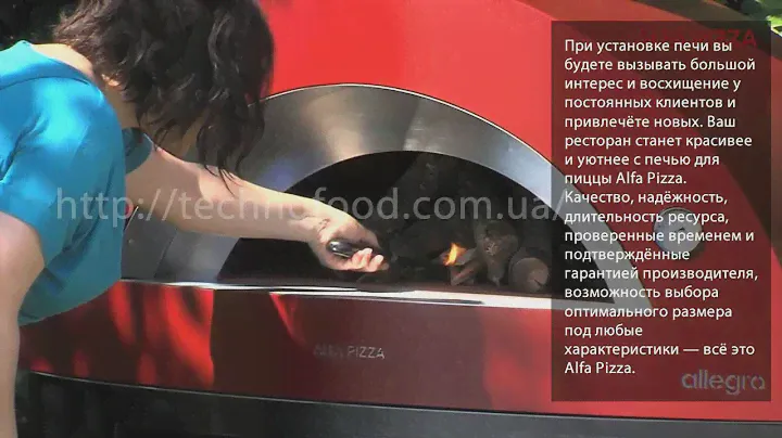 Дровяная печь для пиццы Allegro Alfa Refrattari интернет-магазин ТЕХНОФУД