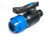 Кран шаровый 32*1"Н "Plastica Alfa" (для п/э трубы, PP-B)