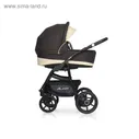 Коляска 3 в 1 Riko Alfa Ecco, цвет коричневый, бежевый