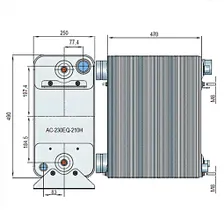 Паяный теплообменник Alfa Laval AC-230EQ-210H-F