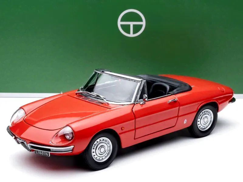 Масштабная модель Alfa Romeo 1600 Duetto Spider 1966 красный лучшая цена!-3