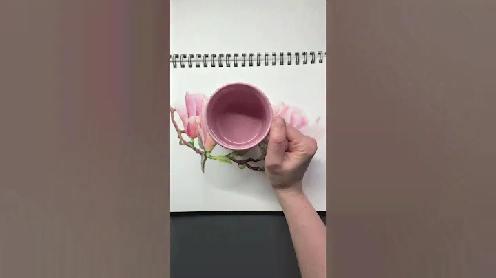 I Have Put My Watercolor Painting on a Mug. See Results. Watercolor Magnolia,  Botanical Art #short