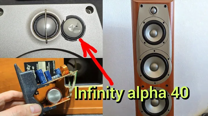 Ремонт динаміків акустики infinity alpha 40 ремонт високочастотних динаміків A1201B-H заміна мембран