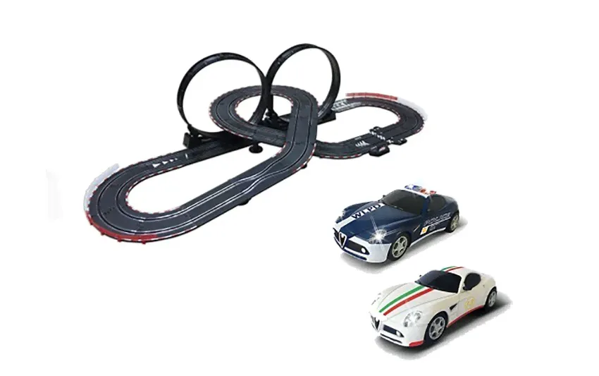Гоночный автотрек Top Racer Alfa Romeo масштаб 1:43 (2 машинки, 6 метров) - TR-01L-0