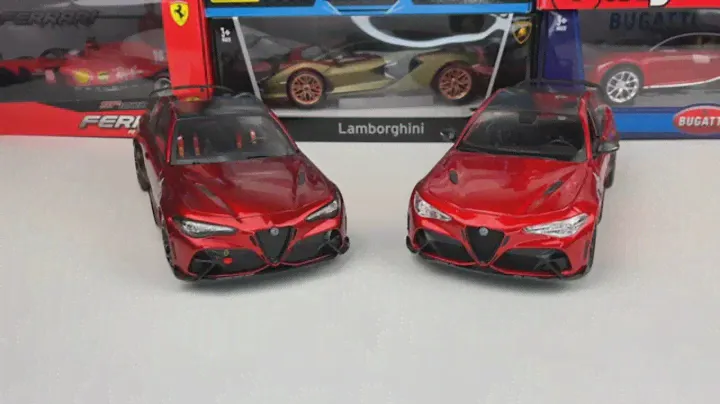 Italian Stallions Clash: Alfa Romeo Giulia GTAm (2020) 1:18 Bburago vs Solido Comparison