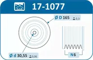 Шкив коленвала IJS Group для Alfa Romeo 156 I 2000-2006. Артикул 17-1077