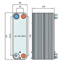 Паяный теплообменник Alfa Laval AC-120EQ-110H-F