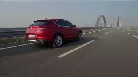 Alfa Romeo Stelvio Driving Video in Red Trailer | AutoMotoTV