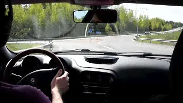 Alfa Romeo 156 2.5 Busso V6 engine braking & acceleration with intake mic 4K