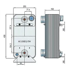 Паяный теплообменник Alfa Laval AC-230EQ-70H-F
