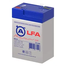 Аккумуляторная батарея ALFA FB 4,5-6 ( 6В 4,5АЧ / 6V 4,5AH ) для детской машинки, ИБП, скутера, самоката, инкубатора и т.д.