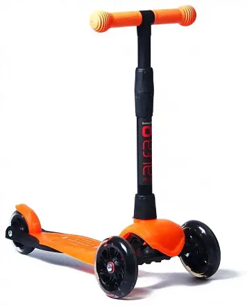 Самокат 3-колесный Alfa Model Buggy Boom, цвет - оранжевый апельсин