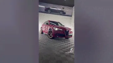 ALFA ROMEO STELVIO QUADRIFOGLIO running on LLAGOS CATTIVO ultralight forged wheels