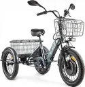 Электровелосипед Eltreco GREEN CITY e-ALFA Trike, серебристый