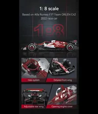Конструктор CaDA болид Alfa Romeo F1 Team ORLEN C42 1:8, 1868 элементов - C64005W