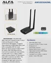 Трехдиапазонная беспроводная сетевая карта ALFA AWUS036AXML MT7921AUN WIFI 6E, Сделано в Тайване (art.: 3920c28b9f560)