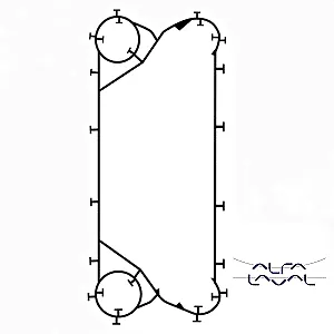 Прокладка TL3B для теплообменников TL3-BFG Alfa Laval (AQ1L-FG)