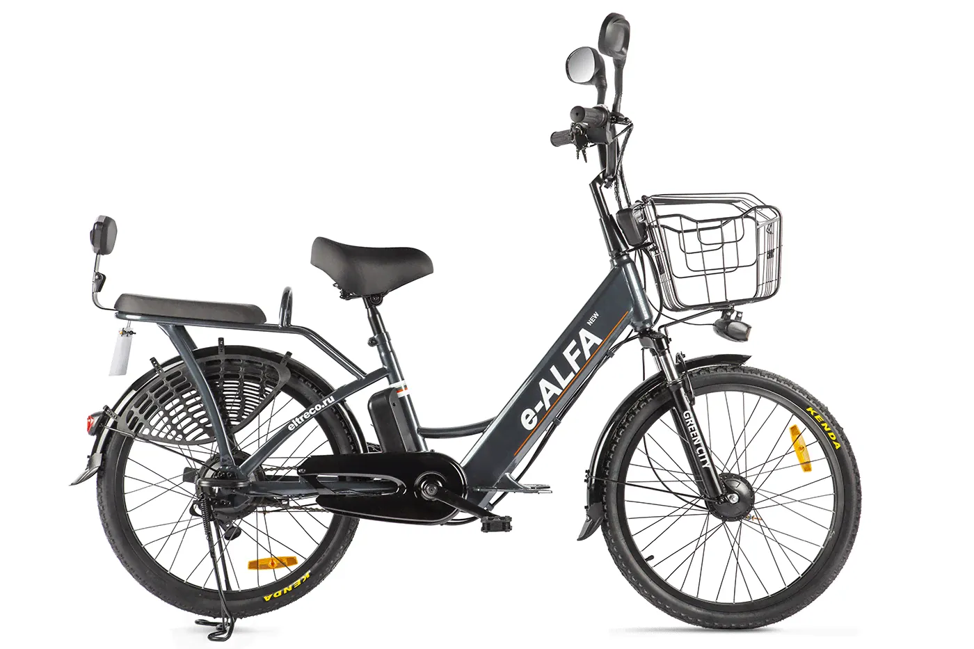 Велогибрид Green City e-ALFA new Темно-серый-1