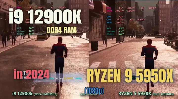 i9 12900k vs ryzen 9 5950x in 2024