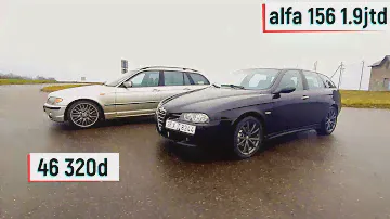 bmw e46 320d vs alfa romeo 156 1.9jtd - тестдрайв. bmw e46 320d vs alfa 156 1.9jtd  - testdrive