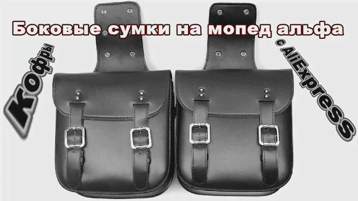 Боковые сумки на мопед альфа из Китая, кофры на мотоцикл с алиэкспресс, обзор посылки