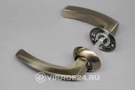 Ручка раздельная ALFA TL ABG-6 зеленая бронза, Punto 33023
