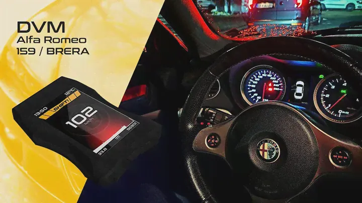 Upgrade Your Alfa Romeo Brera and 159 with the DVM Digital Dashboard Display