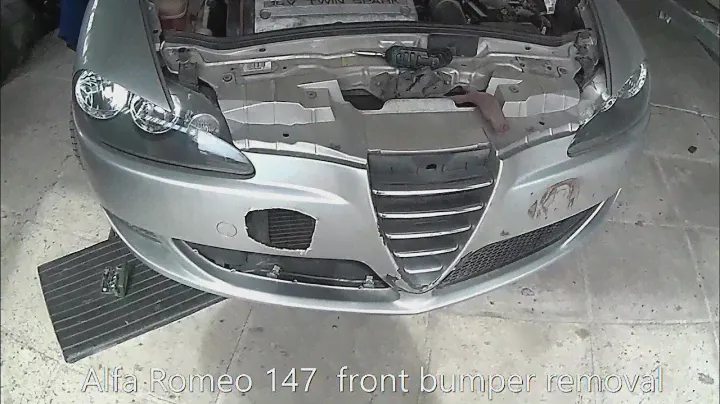 Alfa Romeo 147 front bumper removal