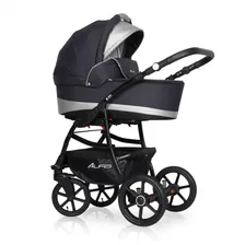 Коляска RIKO Basic ALFA Ecco 3 в 1 01 графит-серый