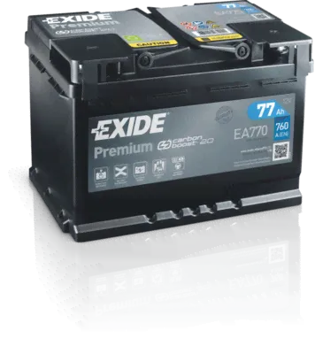 Аккумулятор Exide Premium *** для Alfa Romeo 75 I 1985-1992. Артикул EA770-1