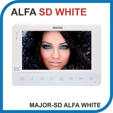 MAJOR ALFA WHITE версия SD. Видеодомофон 7 дюймов. Micro SD 32Gb. 2 панели - 2 аудио трубки.