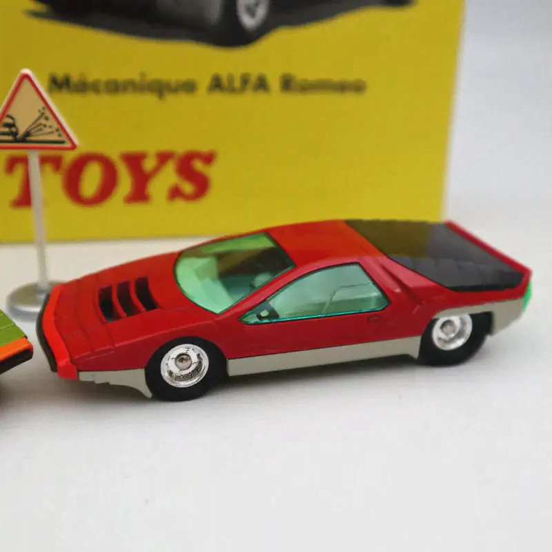 🛍 Набор игрушек Atlas Dinky 1:43, 1426 1426P Carabo Bertone meconics Alfa Romeo, литые модели автомобиля, подарок, Коллекционная модель