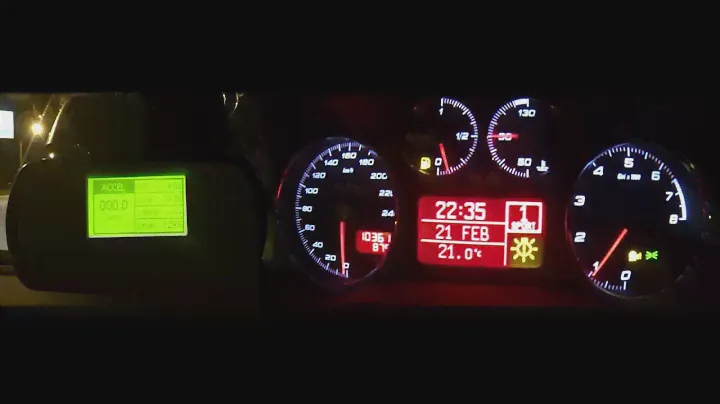 Alfa Romeo GT 2.0 selespeed 0-60, 0-100 разгон, динамика по рейслоджик