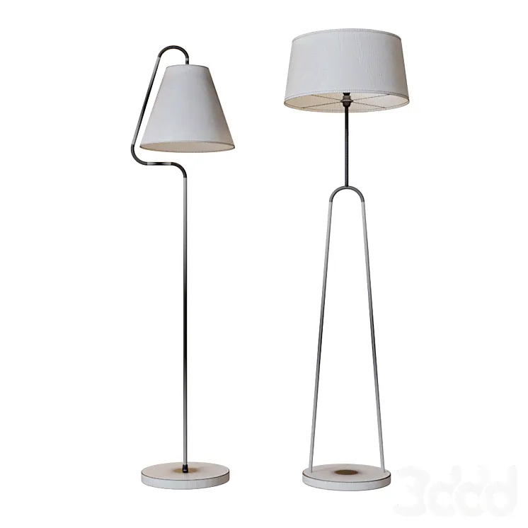 COUPOLE & ALFA floor lamp - Торшеры - 3D модель-2