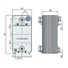 Паяный теплообменник Alfa Laval AC-230EQ-90H-F