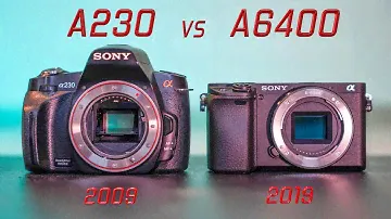 Sony A230 vs A6400 - 10 Years APS-C - how big is the quality difference? - Sony DSLR vs Mirrorless