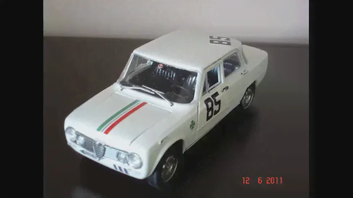 Cars 1/24 - ALFA Romeo Giulia 1600 TI Super 85 Andrea De Adamich   Monza 4 Hours ETCC 1964   Gioche